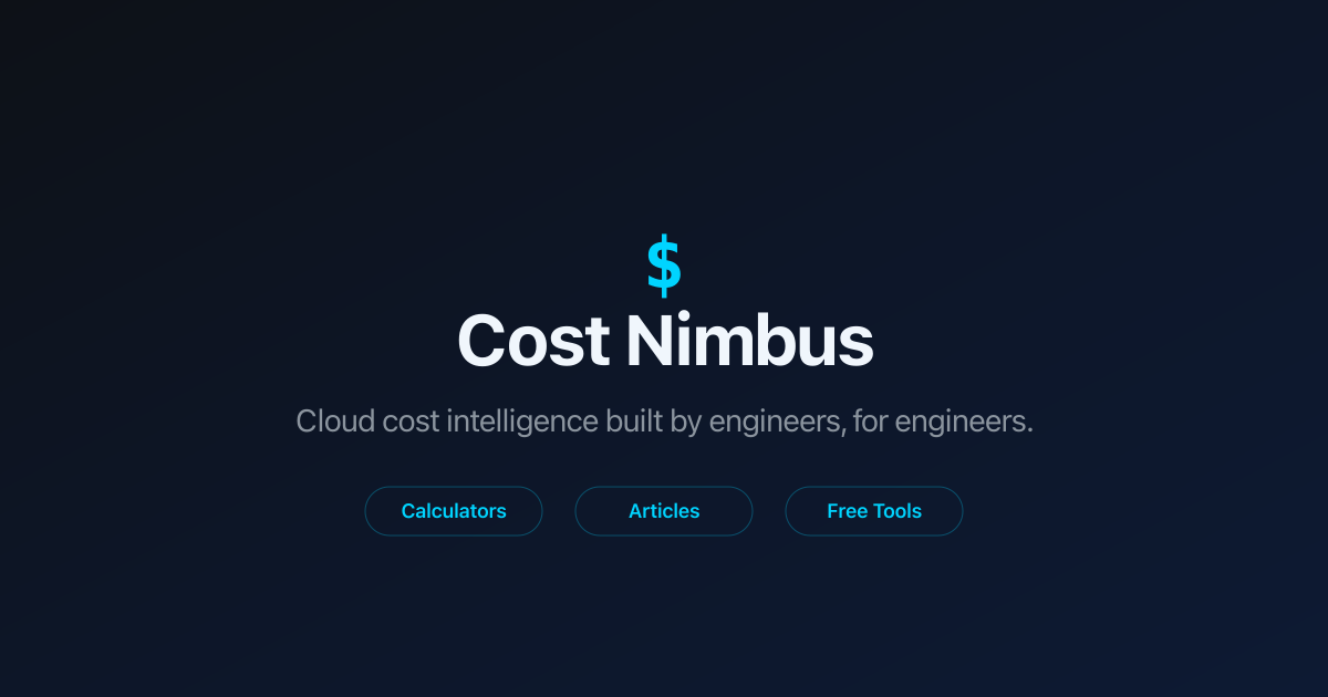 Cost Nimbus - Cloud Cost Intelligence